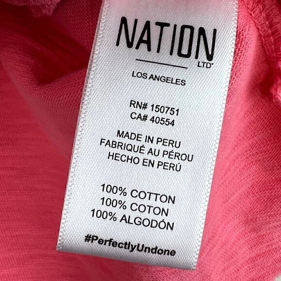 Nation LTD Evereve 2024 Alix Oversized Henley Top in Babydoll Size Small - Picture 8 of 9